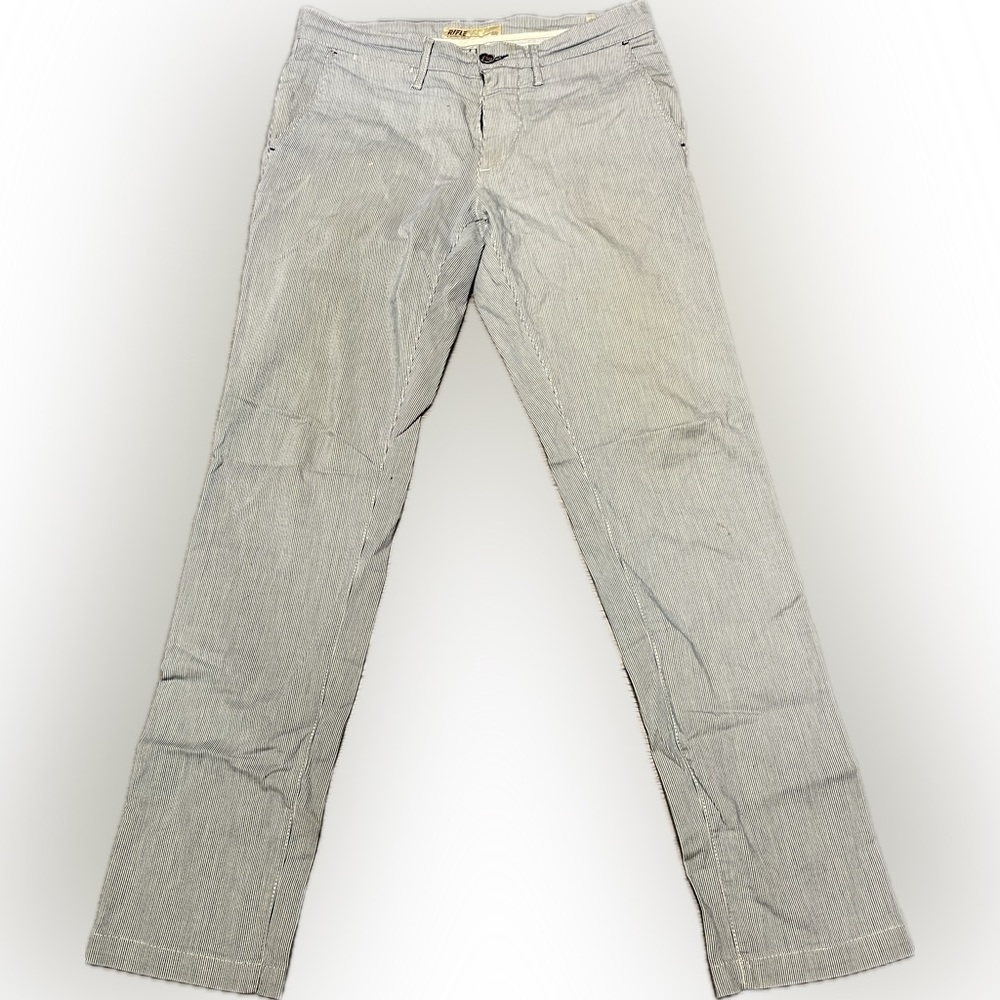✨ Men jeans Italian brand Rifle striped, white and blue size 30 regular fit ✨